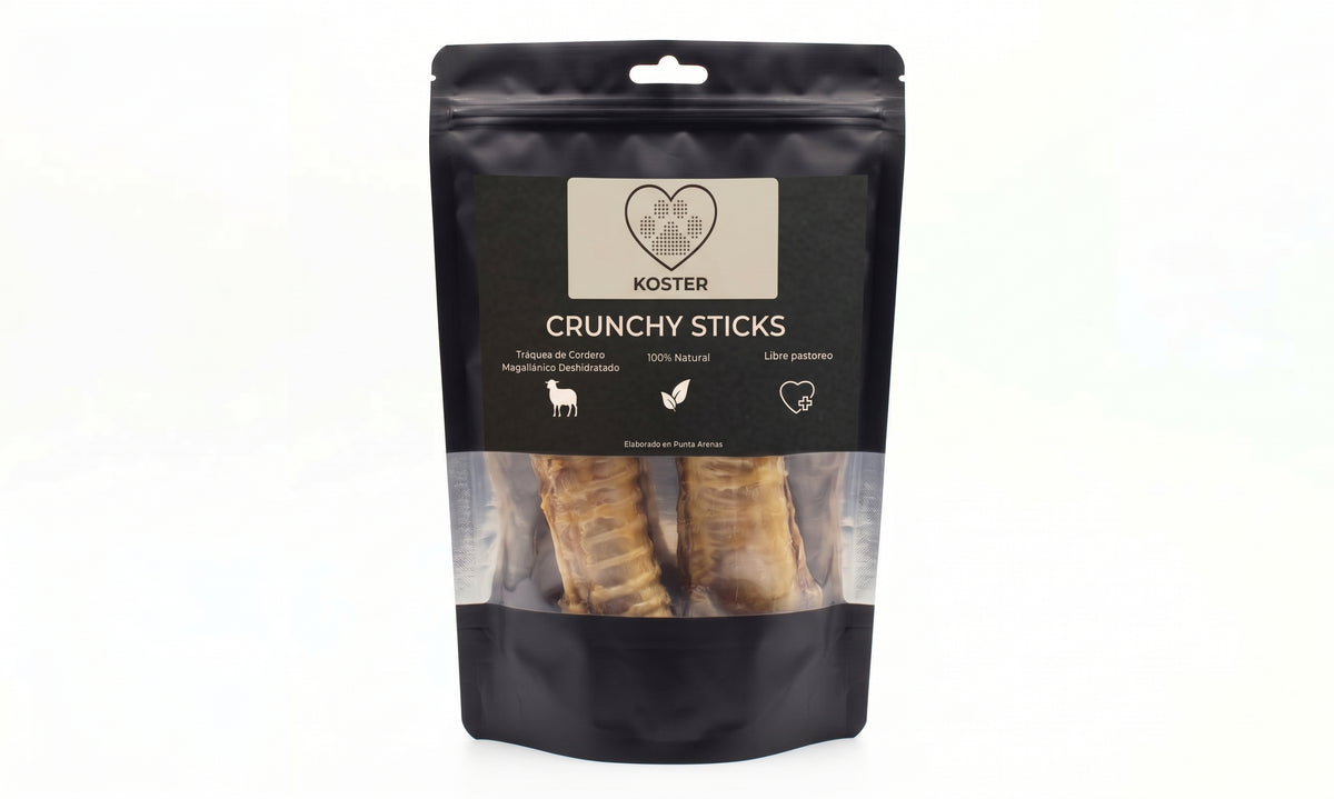 Crunchy Sticks · Tráquea de Cordero · 2 unidades